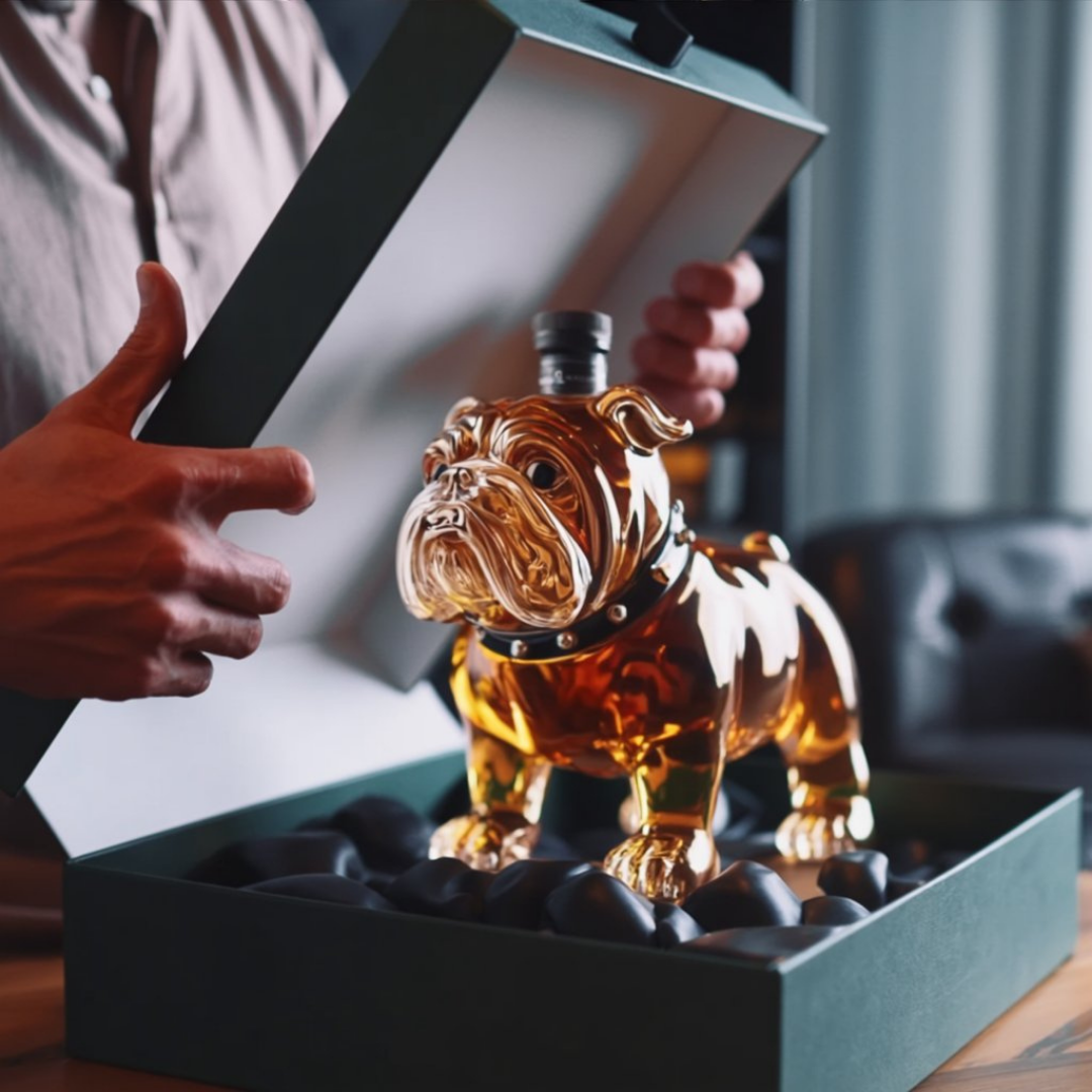 Whisky-Flasche - Bulldog-Edition