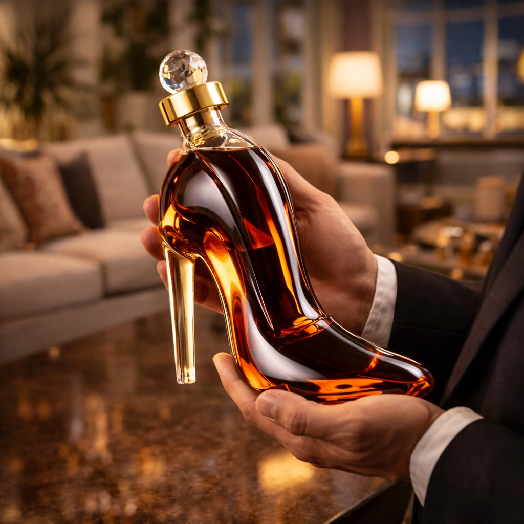 Whiskey-Flasche - Hochhackige Edition