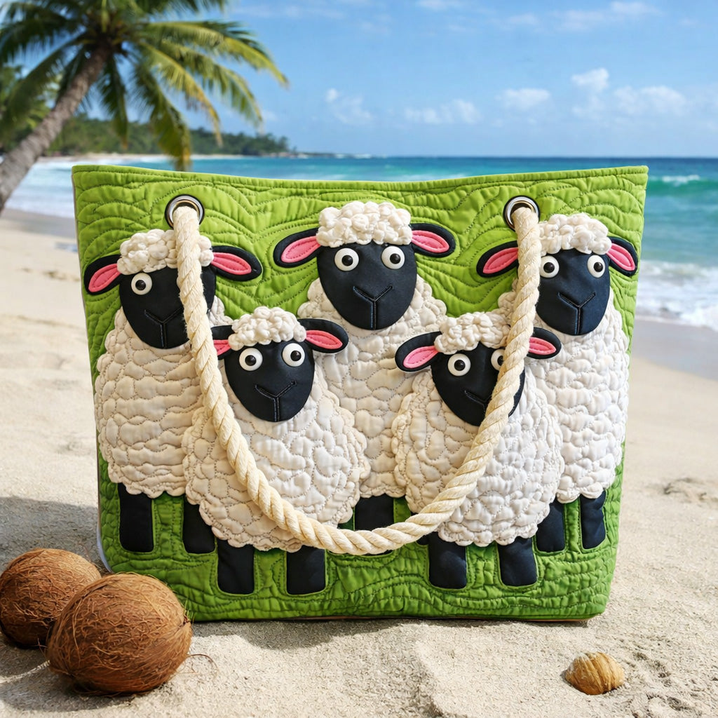 Gepolsterte Strandtasche Himmelsblau