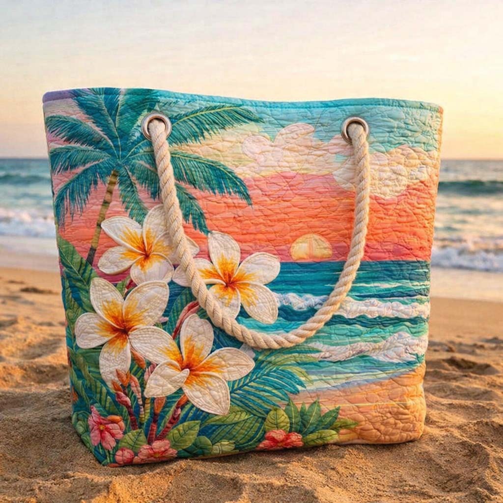 Tropisches Vibe Strandtasche mit Steppung