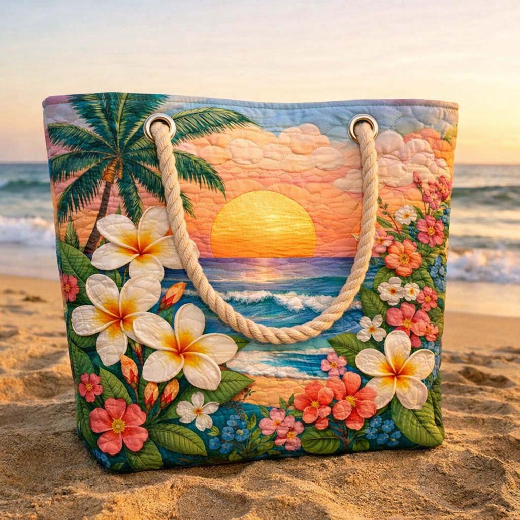 Gepolsterte Strandtasche Vibe Tropical