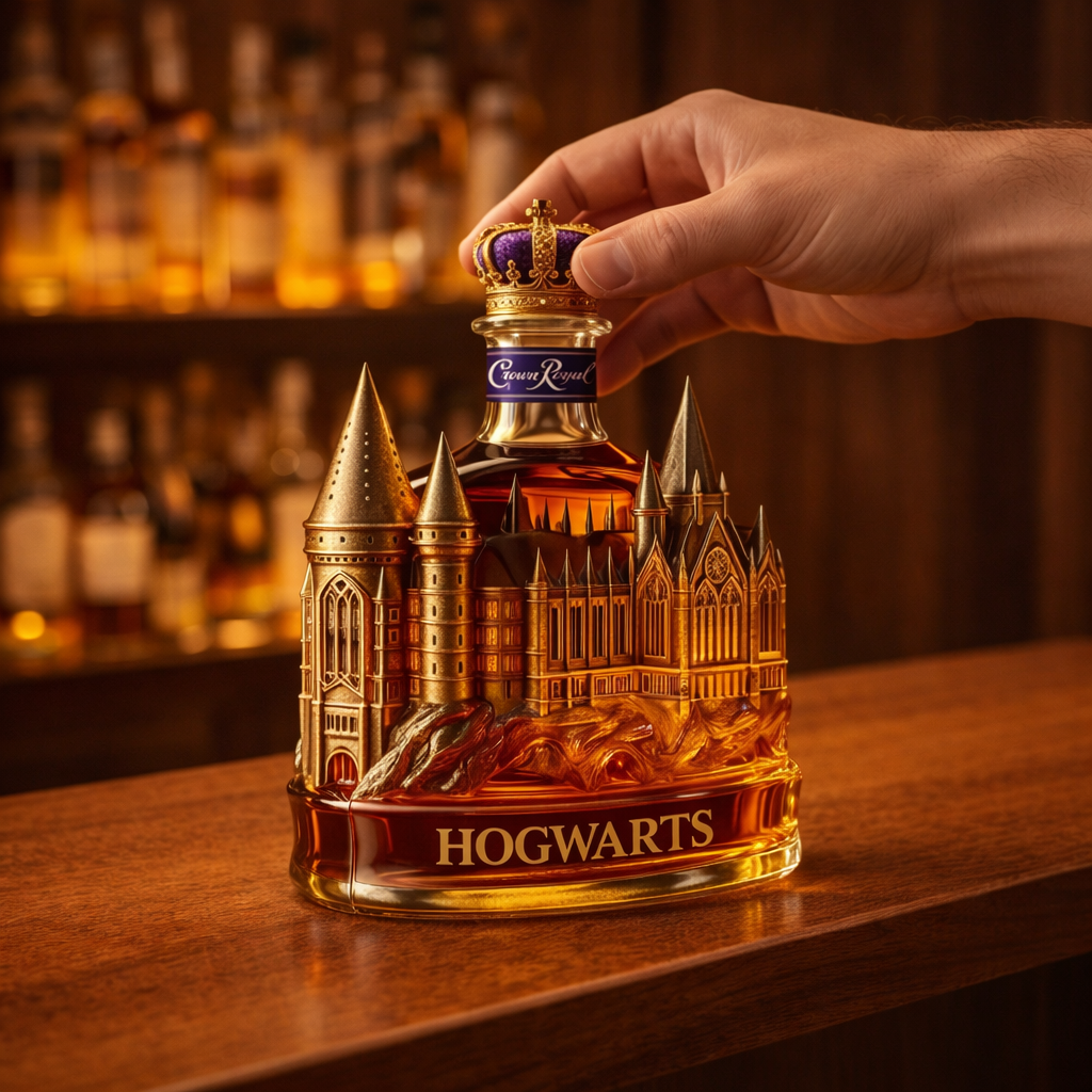 Whisky-Flasche – Magisches Schloss Edition