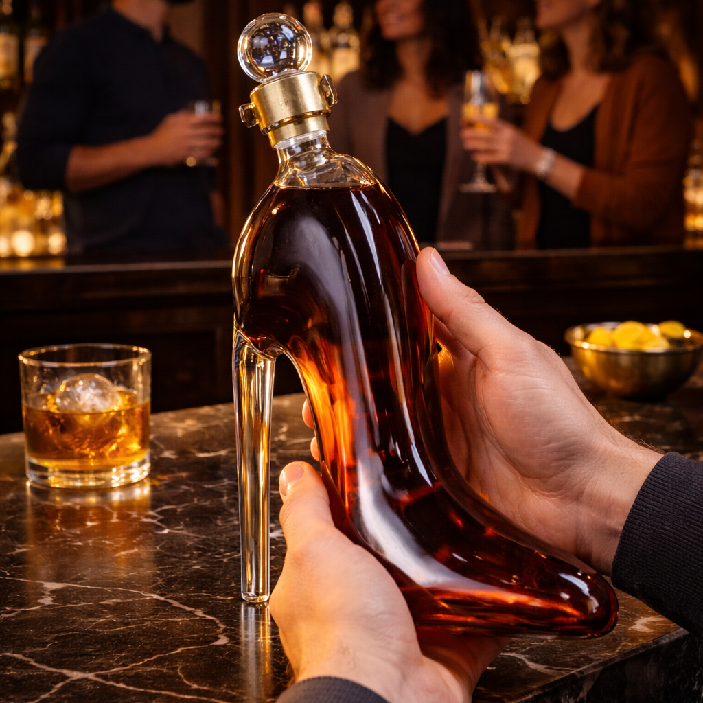 Whiskey-Flasche - Hochhackige Edition
