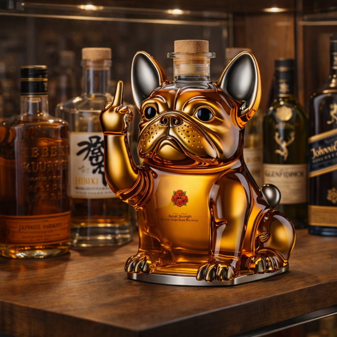 Whiskyflasche - Hunde Edition