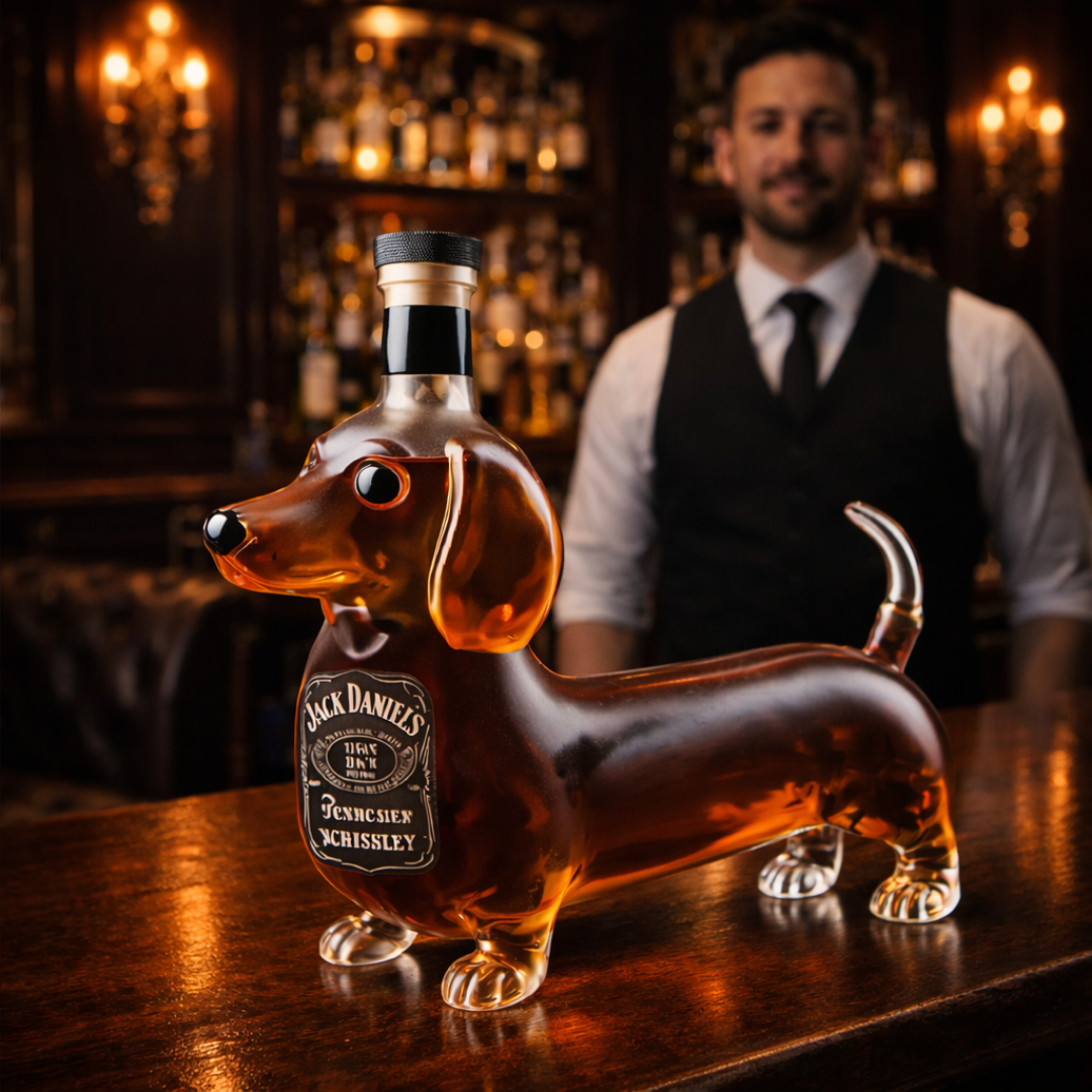 Whiskyflasche - Dackel Edition