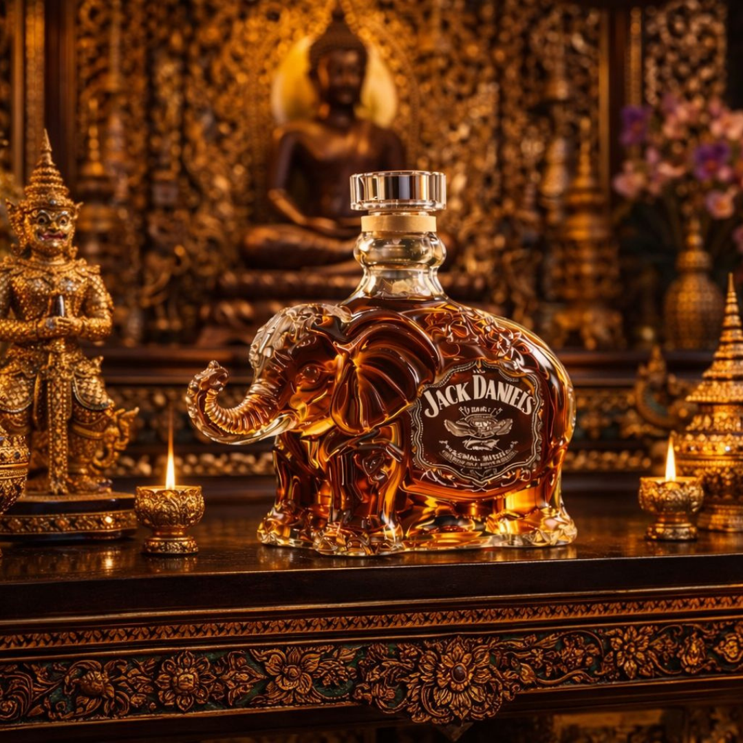Whiskyflasche - Elefanten-Edition
