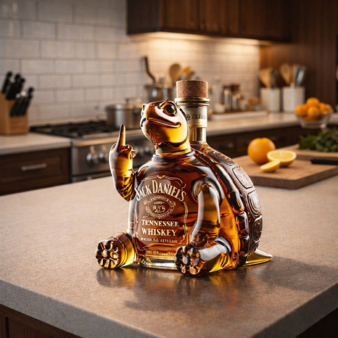 Whisky-Flasche - Schildkröten-Edition