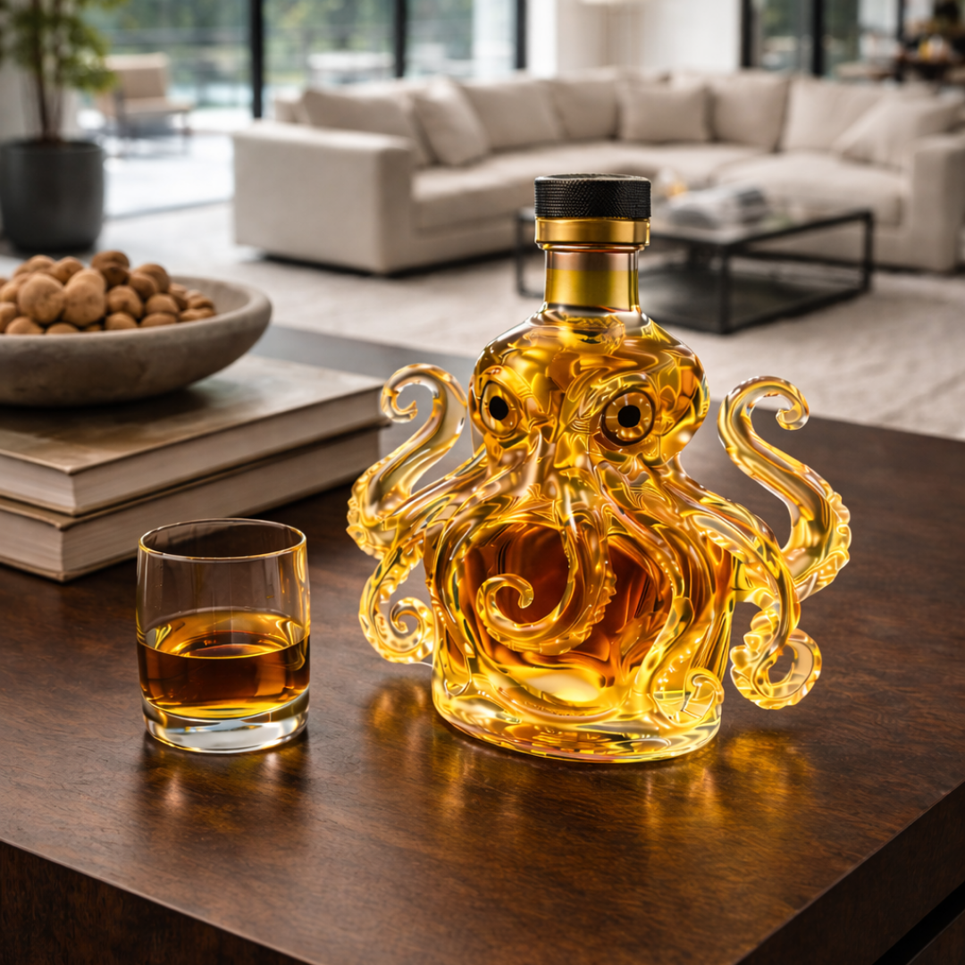 Whisky-Flasche - Oktopus-Edition