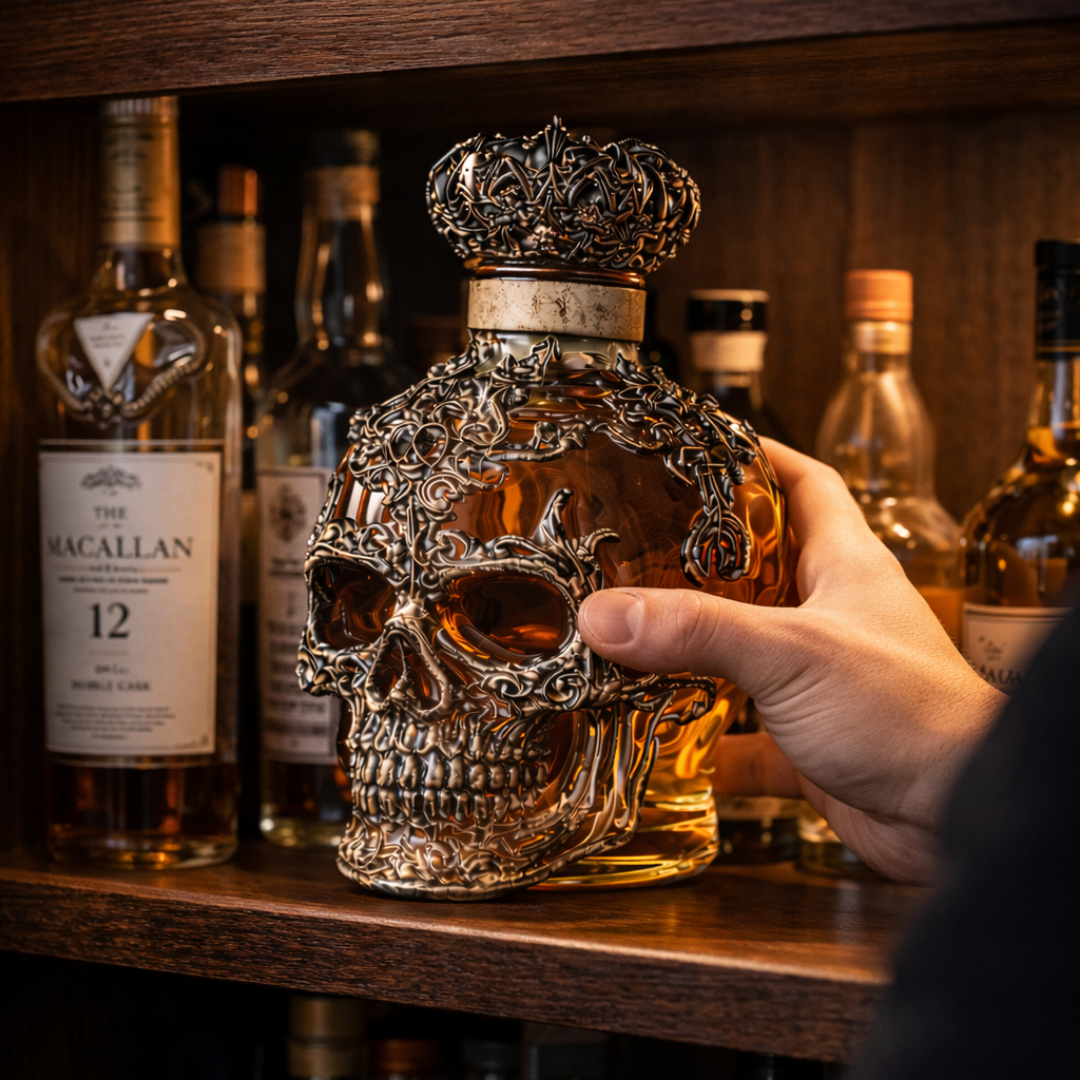 Whiskyflasche - Schädel-Edition