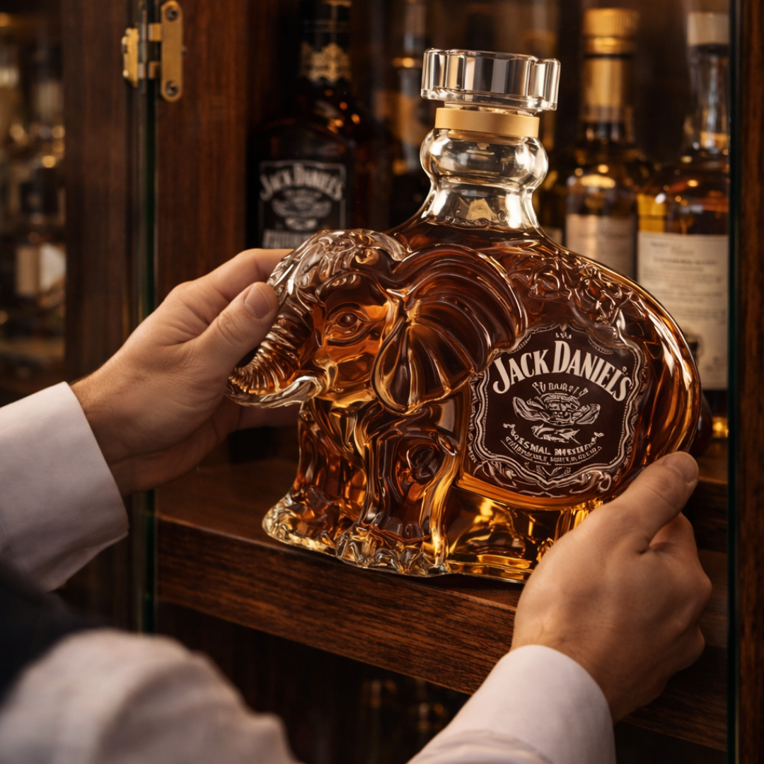 Whiskyflasche - Elefanten-Edition