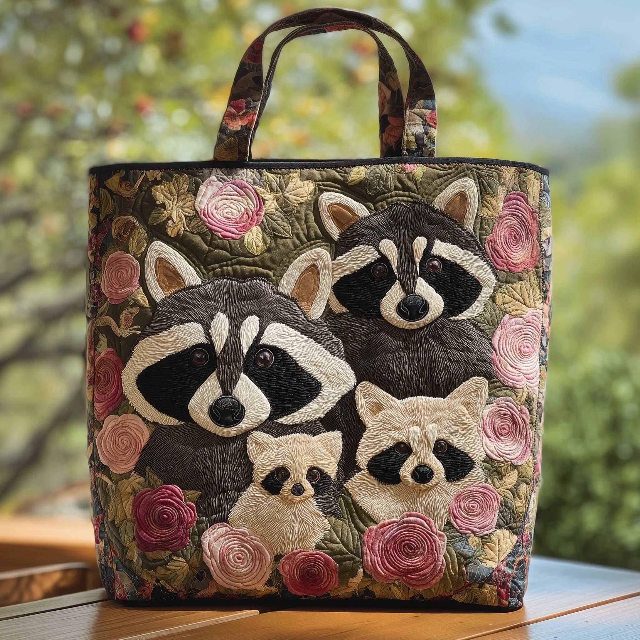 HANDTASCHE HANDGEFERTIGT - KOALAFAMILIE