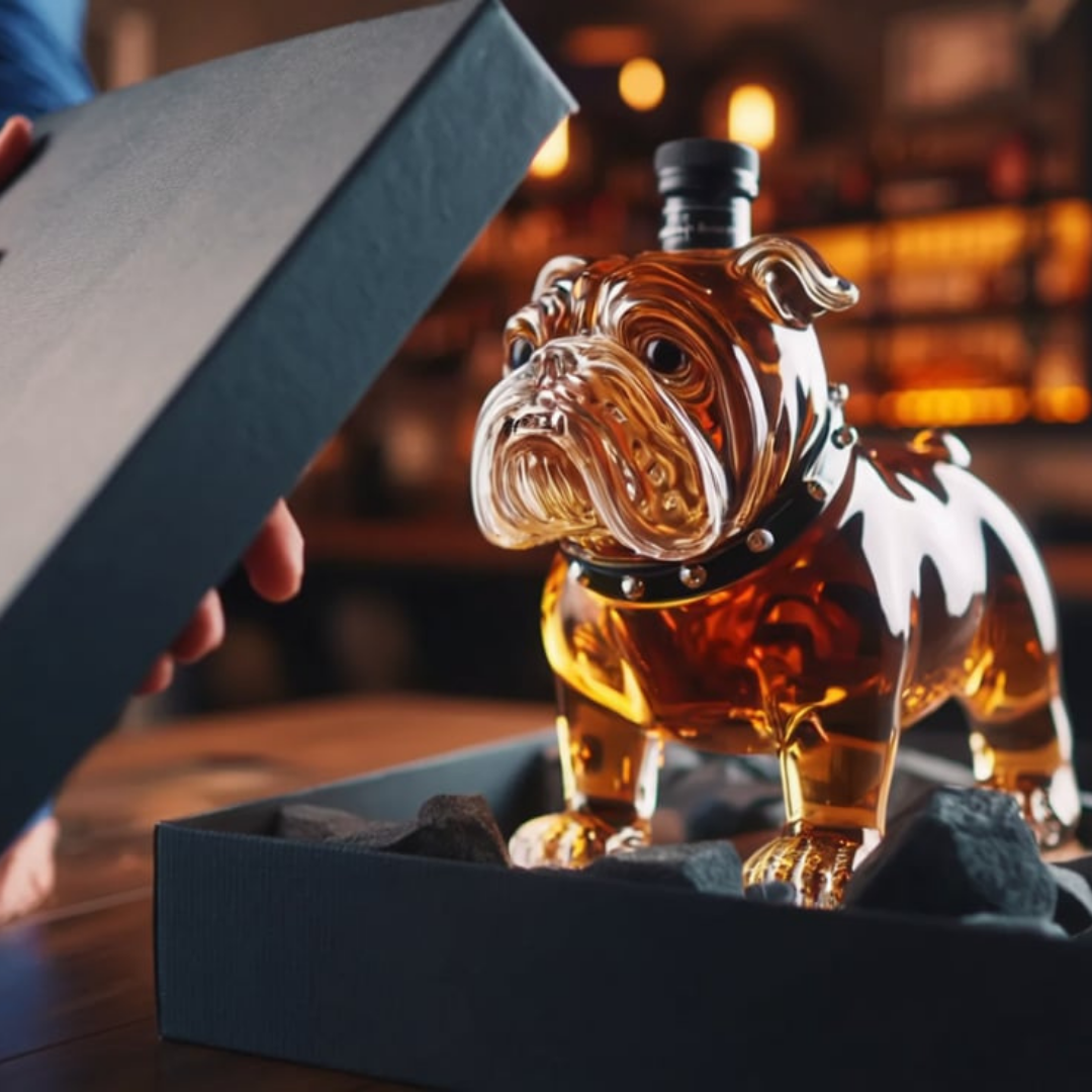 Whisky-Flasche - Bulldog-Edition
