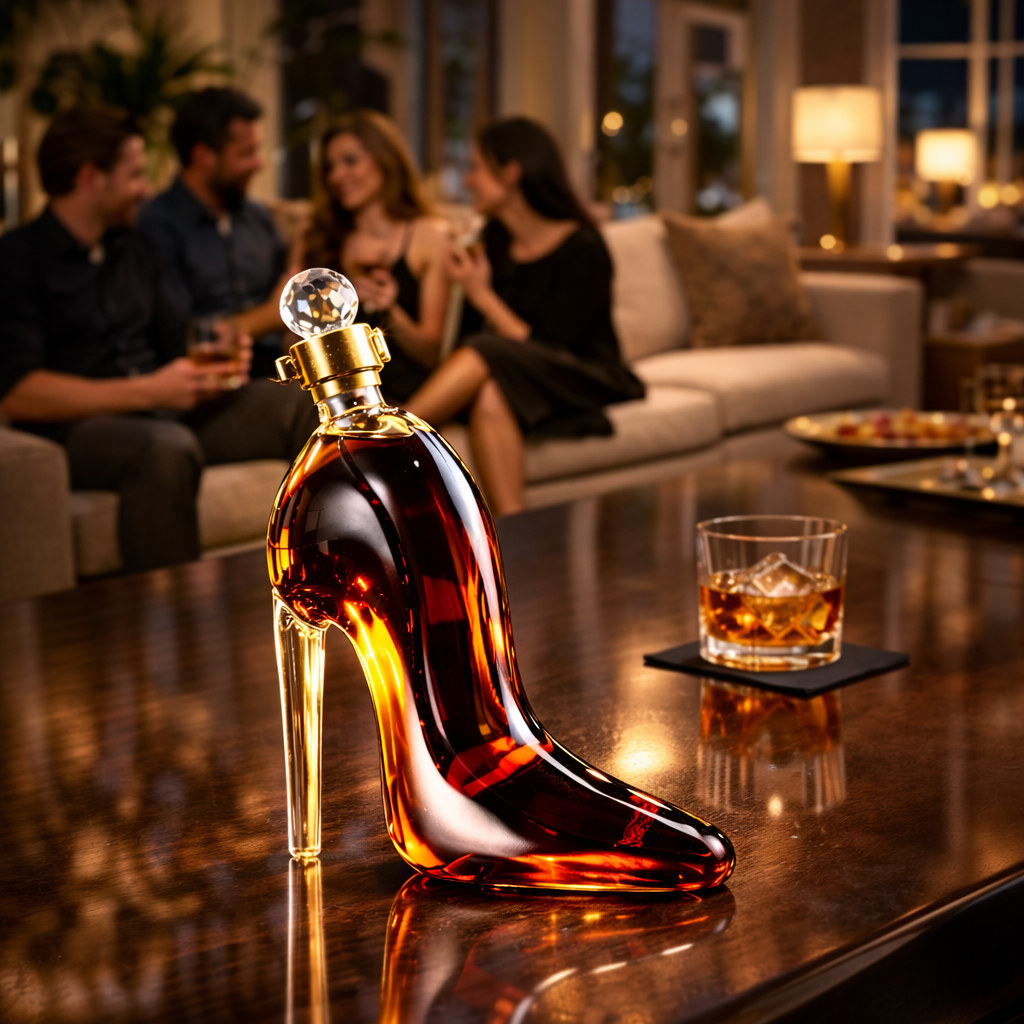 Whiskey-Flasche - Hochhackige Edition