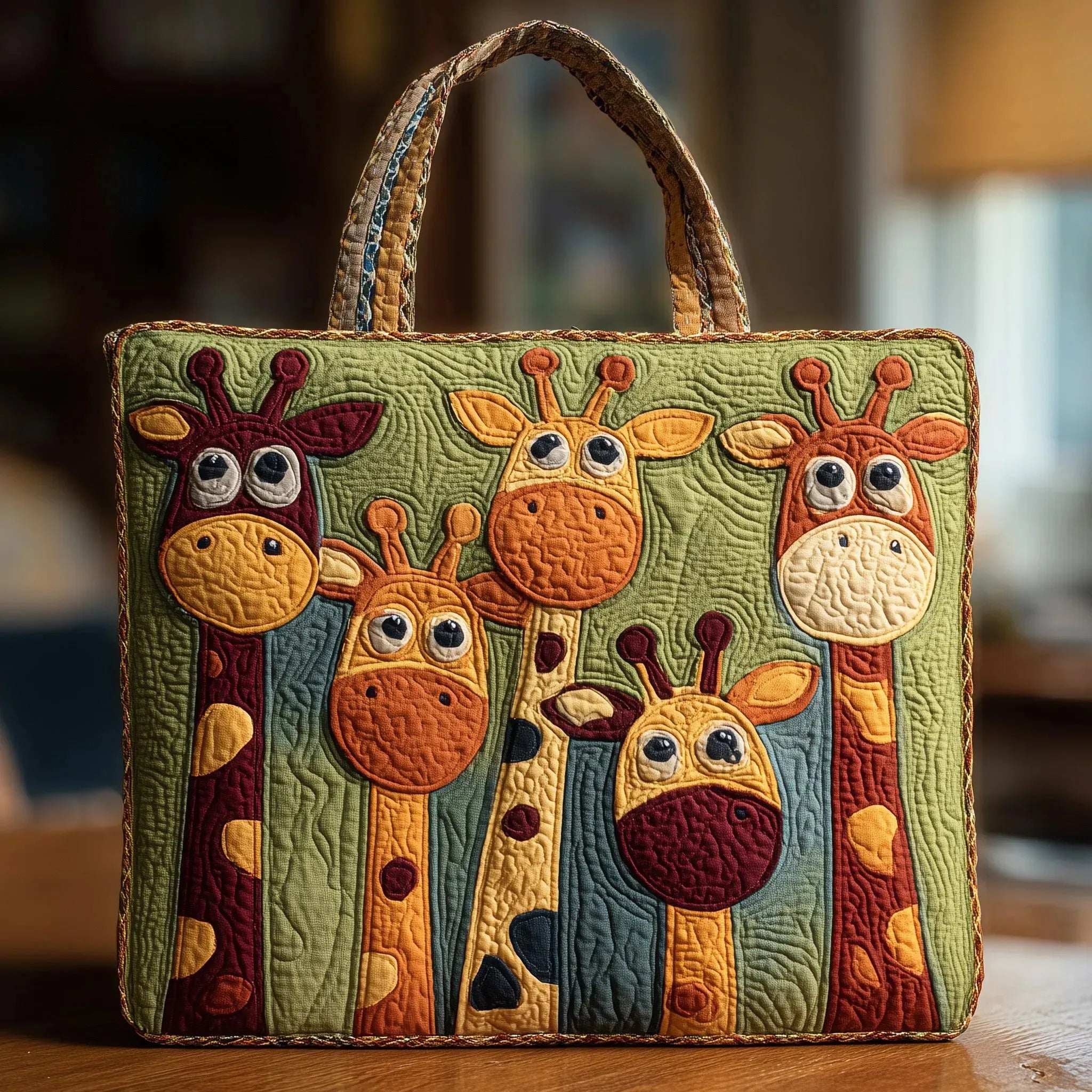 Gepolsterte Tasche - Giraffe