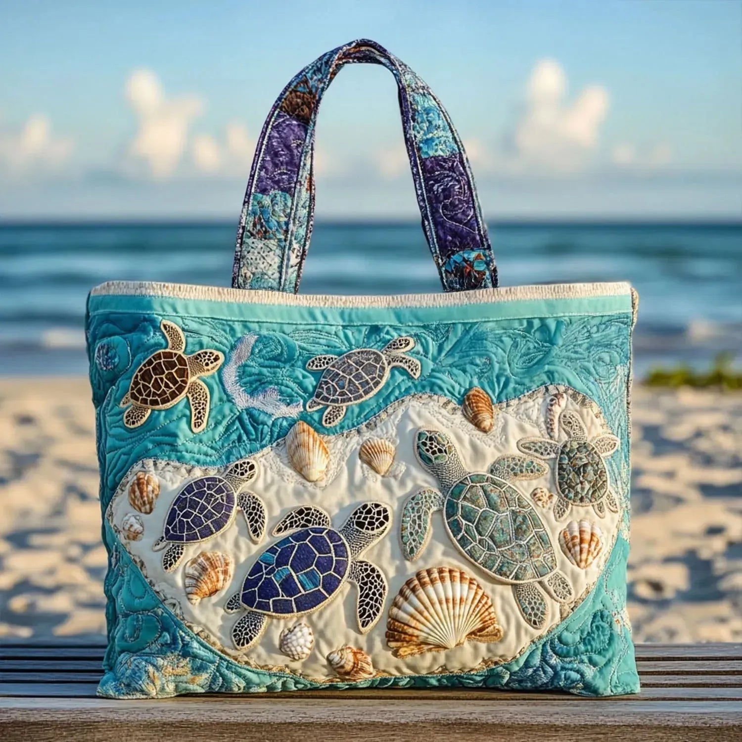 Handgemachte Tasche - Liebe zu Schildkröten
