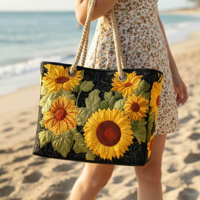 Gepolsterte Strandtasche Sonnenblume