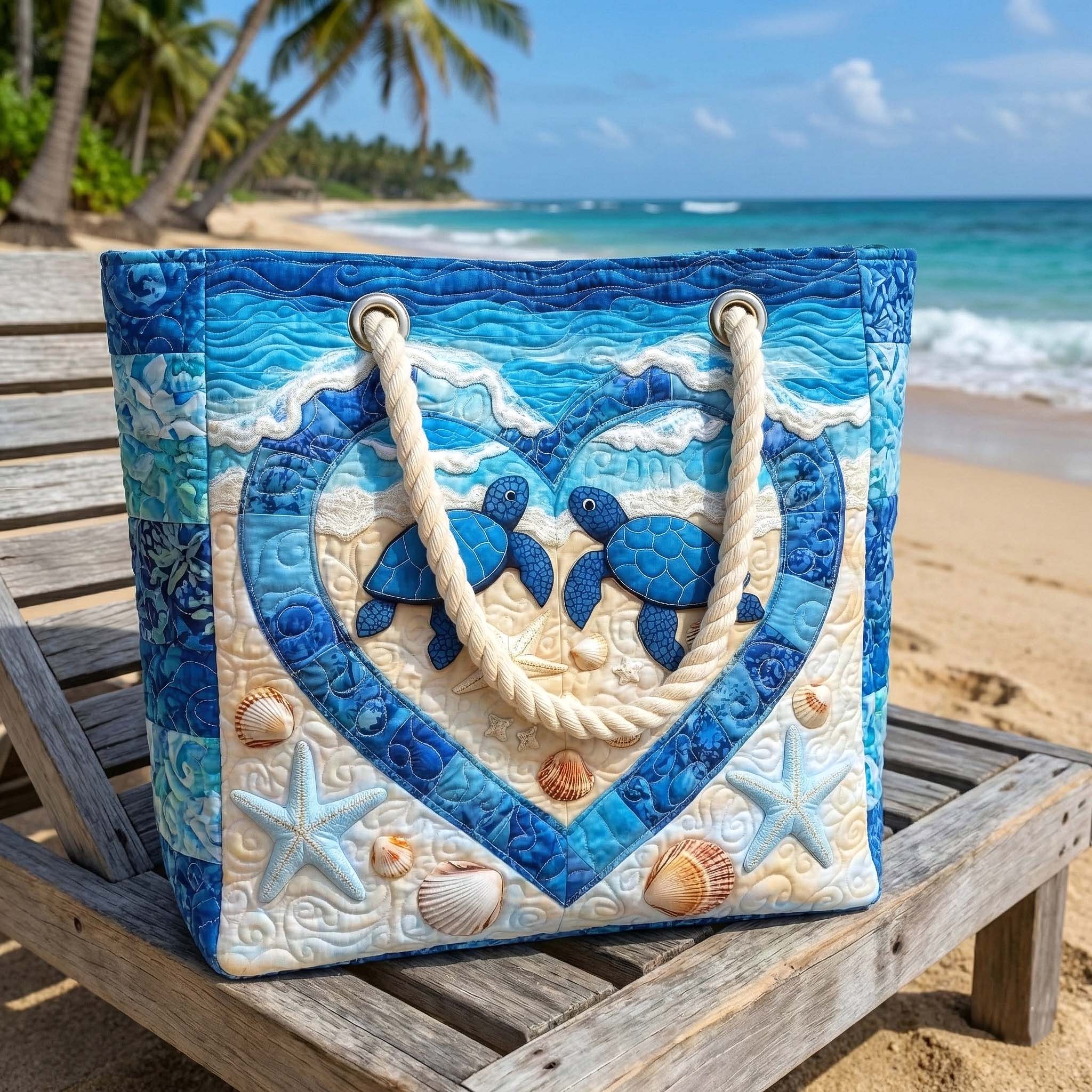 Gepolsterte Strandtasche Schildkröte Serenity