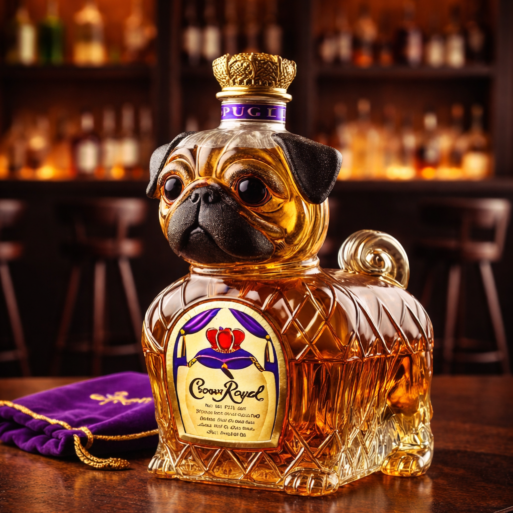Whisky-Flasche - Französische Bulldogge Edition