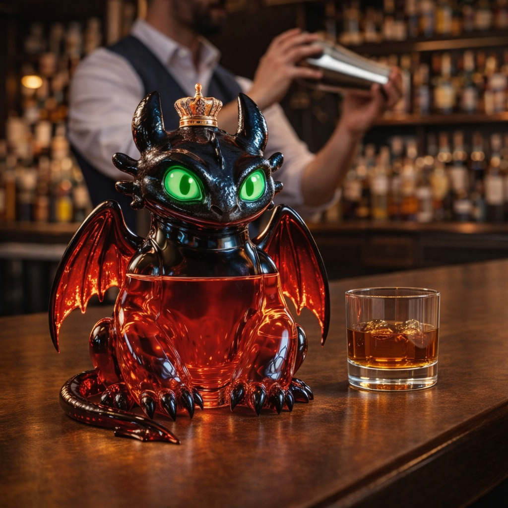 Whisky-Flasche - Drachen-Edition