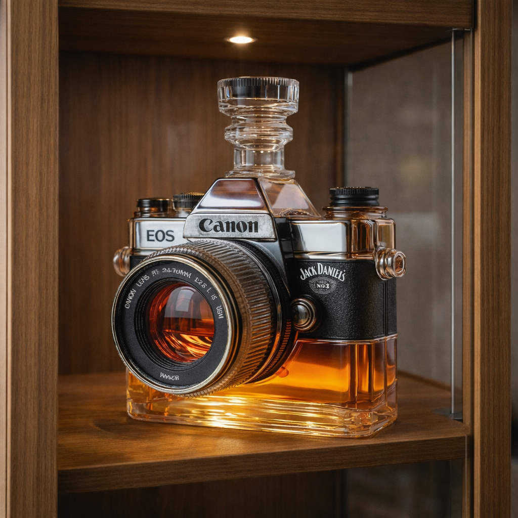Whisky-Flasche - Kamera-Edition