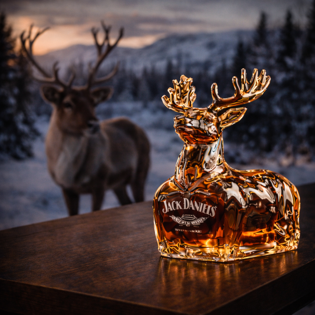 Whisky-Flasche - Rentier-Edition