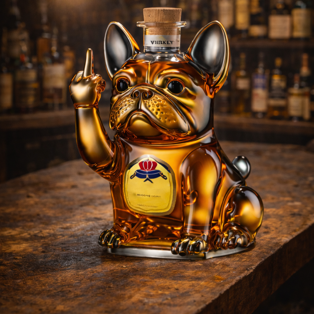Whiskyflasche - Hunde Edition