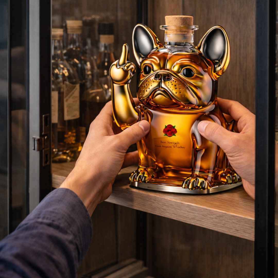 Whiskyflasche - Hunde Edition