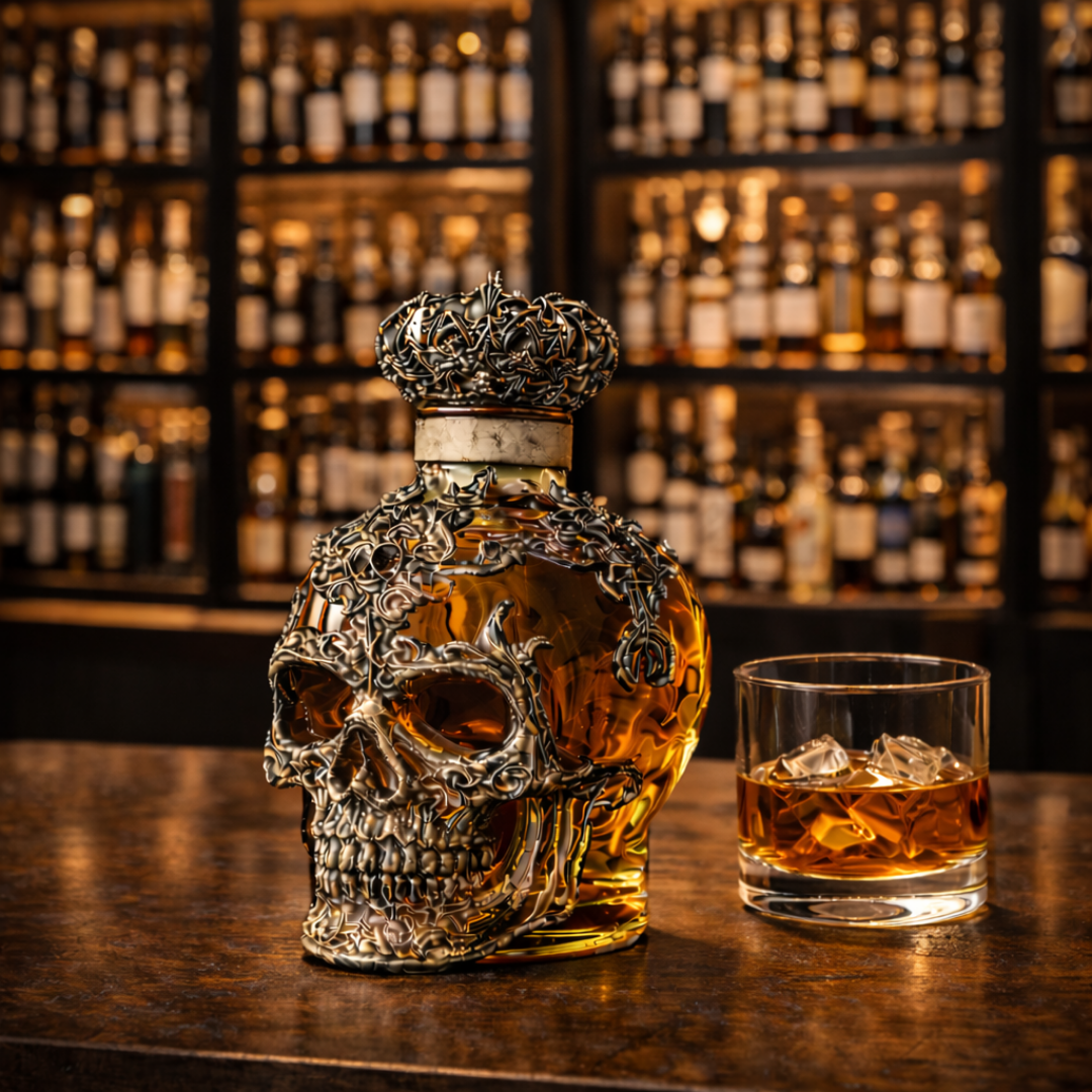 Whisky Bottle - Skull Edition