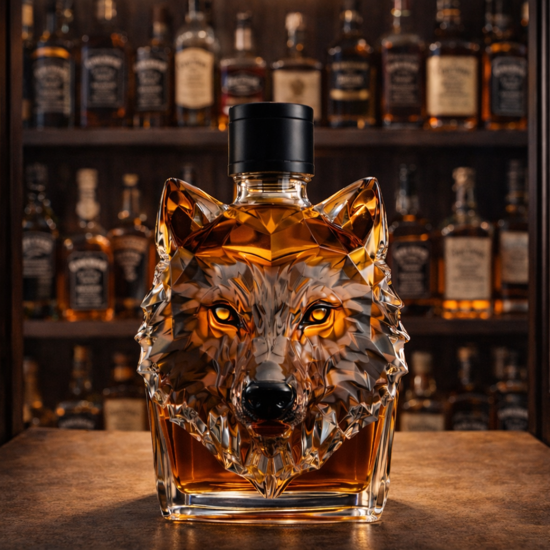 Whisky-Flasche - Wolf-Edition