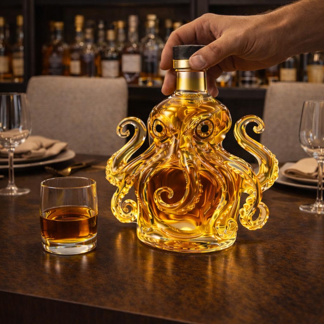 Whisky-Flasche - Oktopus-Edition