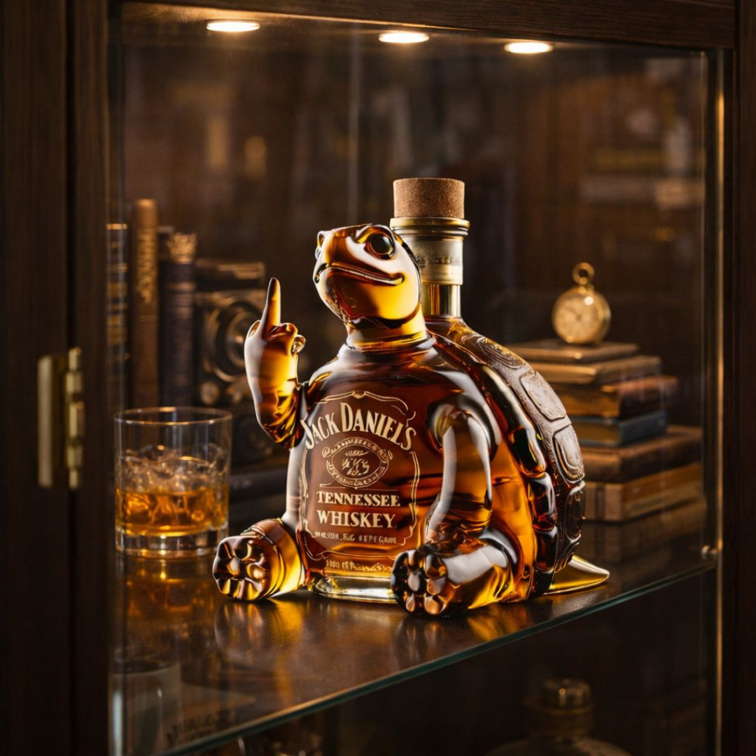 Whisky-Flasche - Schildkröten-Edition