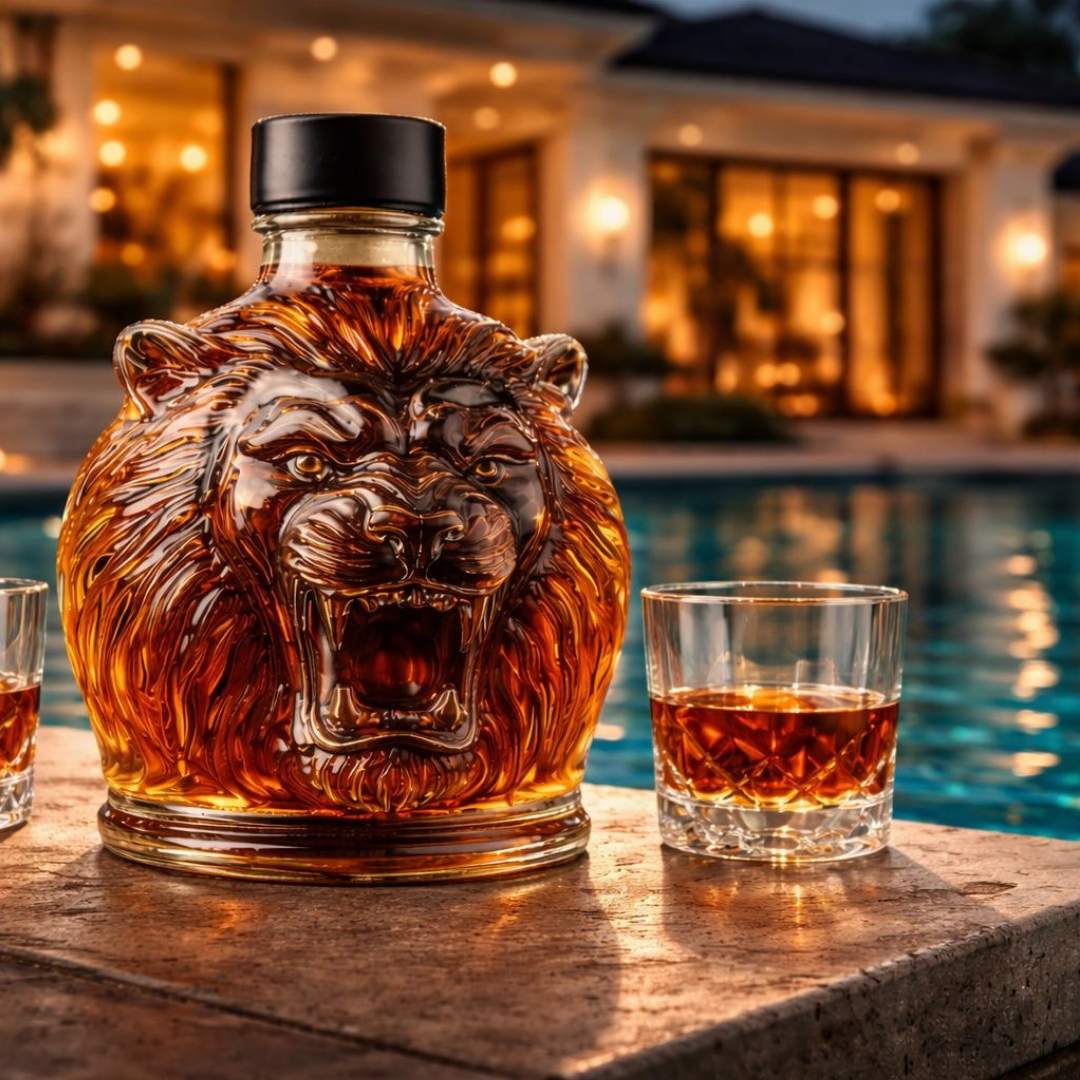 Whiskyflasche - Löwen-Edition