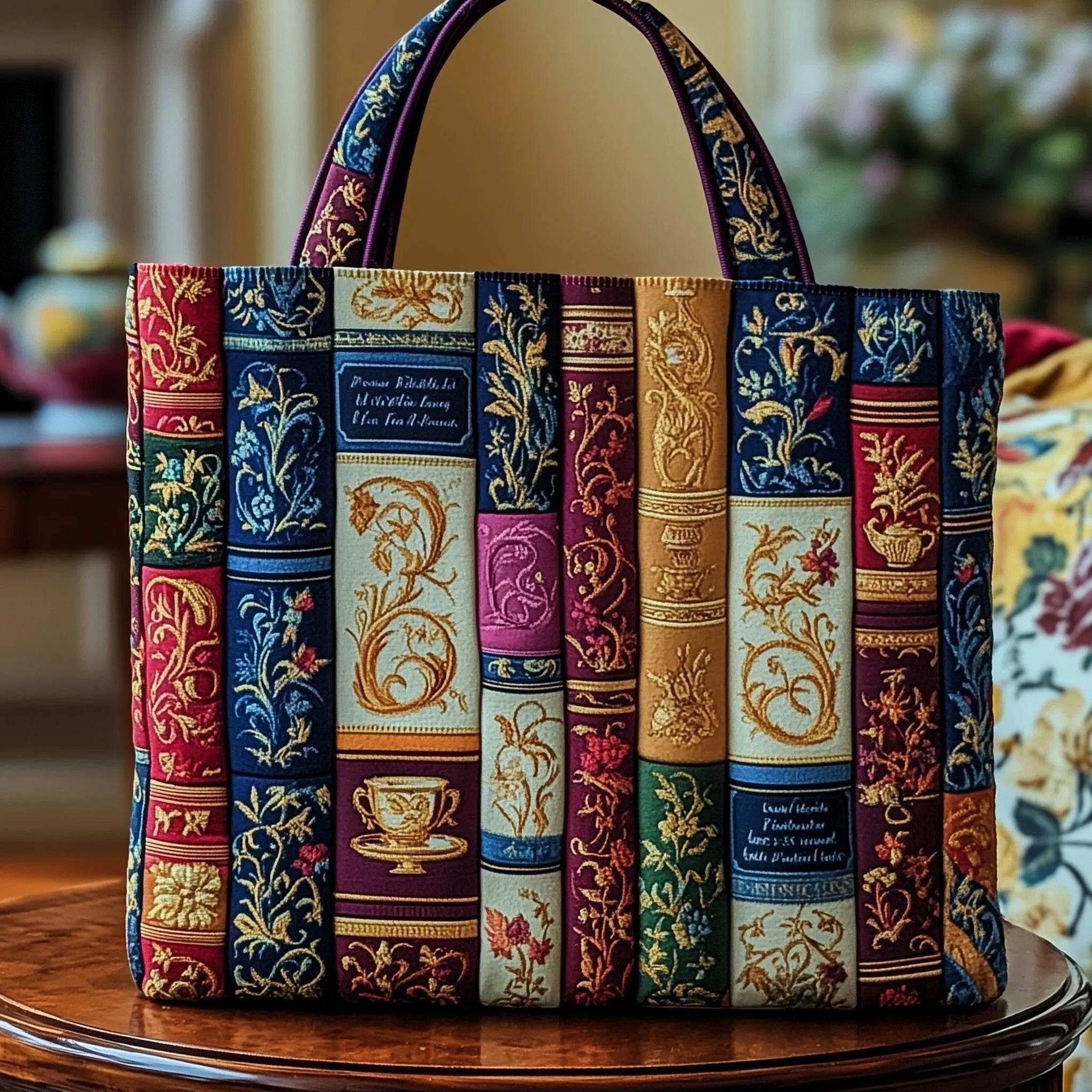 HANDGEMACHTE TASCHE - TRAUMBIBLIOTHEK