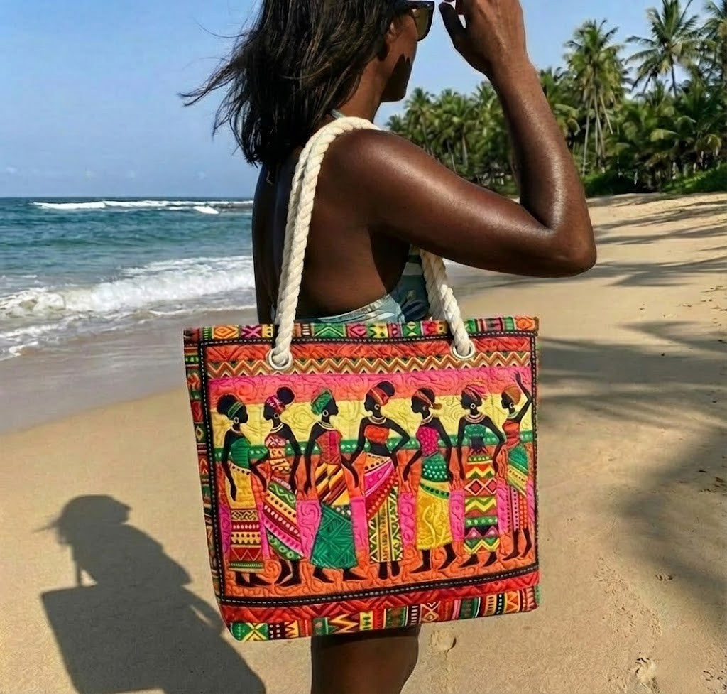 Gepolsterte Strandtasche Melanin Queens